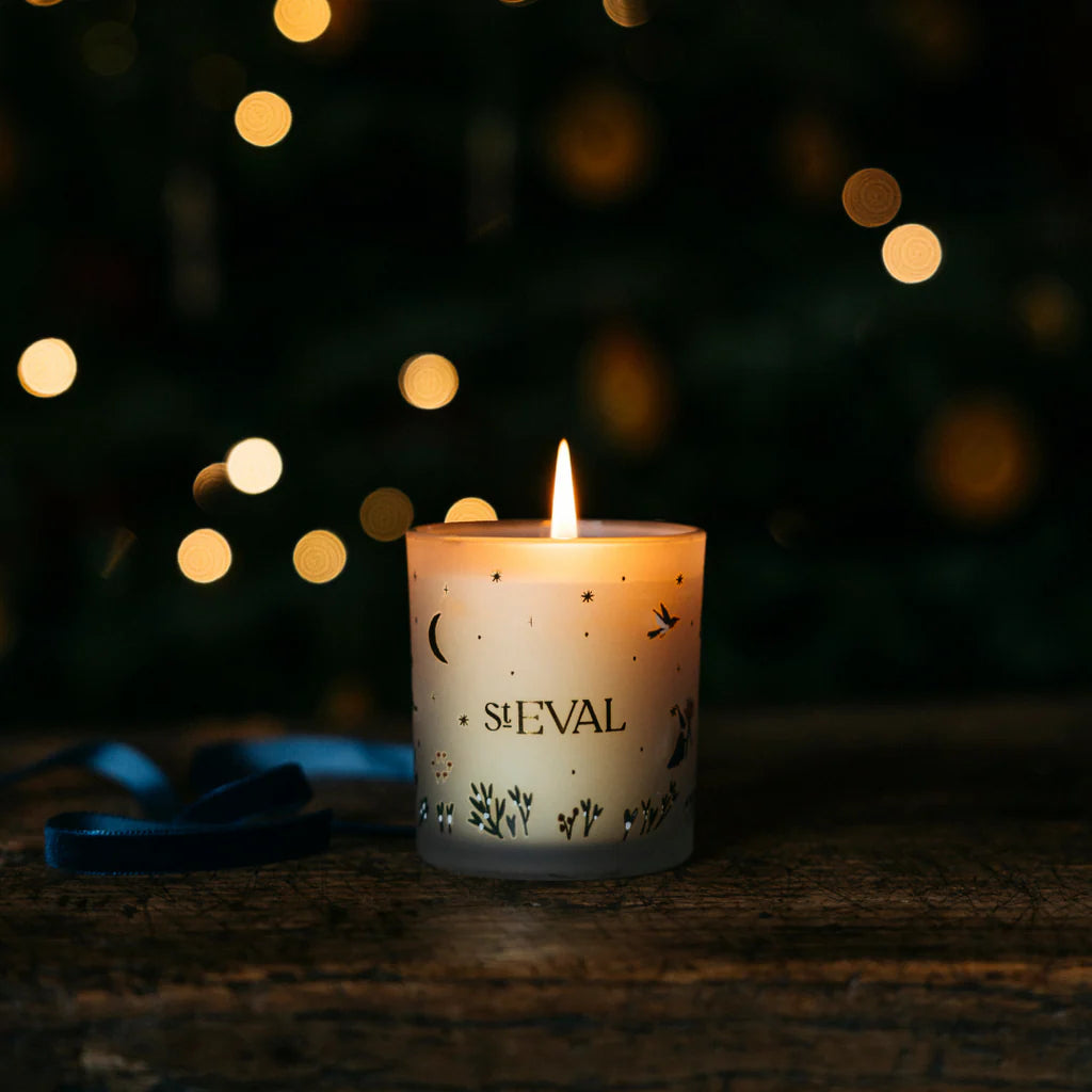 St Eval Figgy Pudding Glass Candle