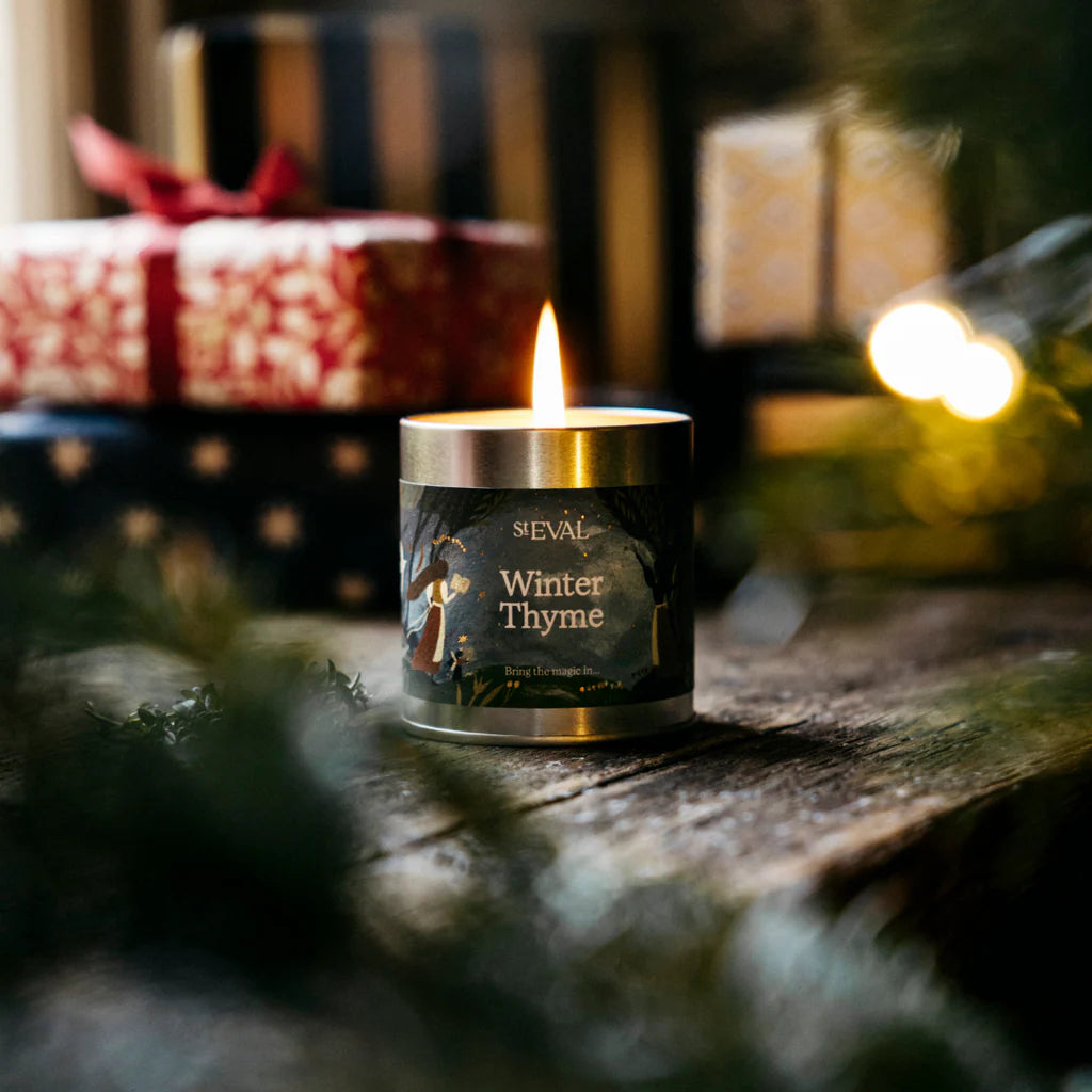 St Eval Winter Thyme Tin Candle Tin