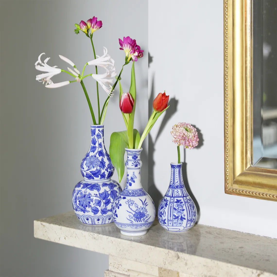 Vase Ruyi Blue & White