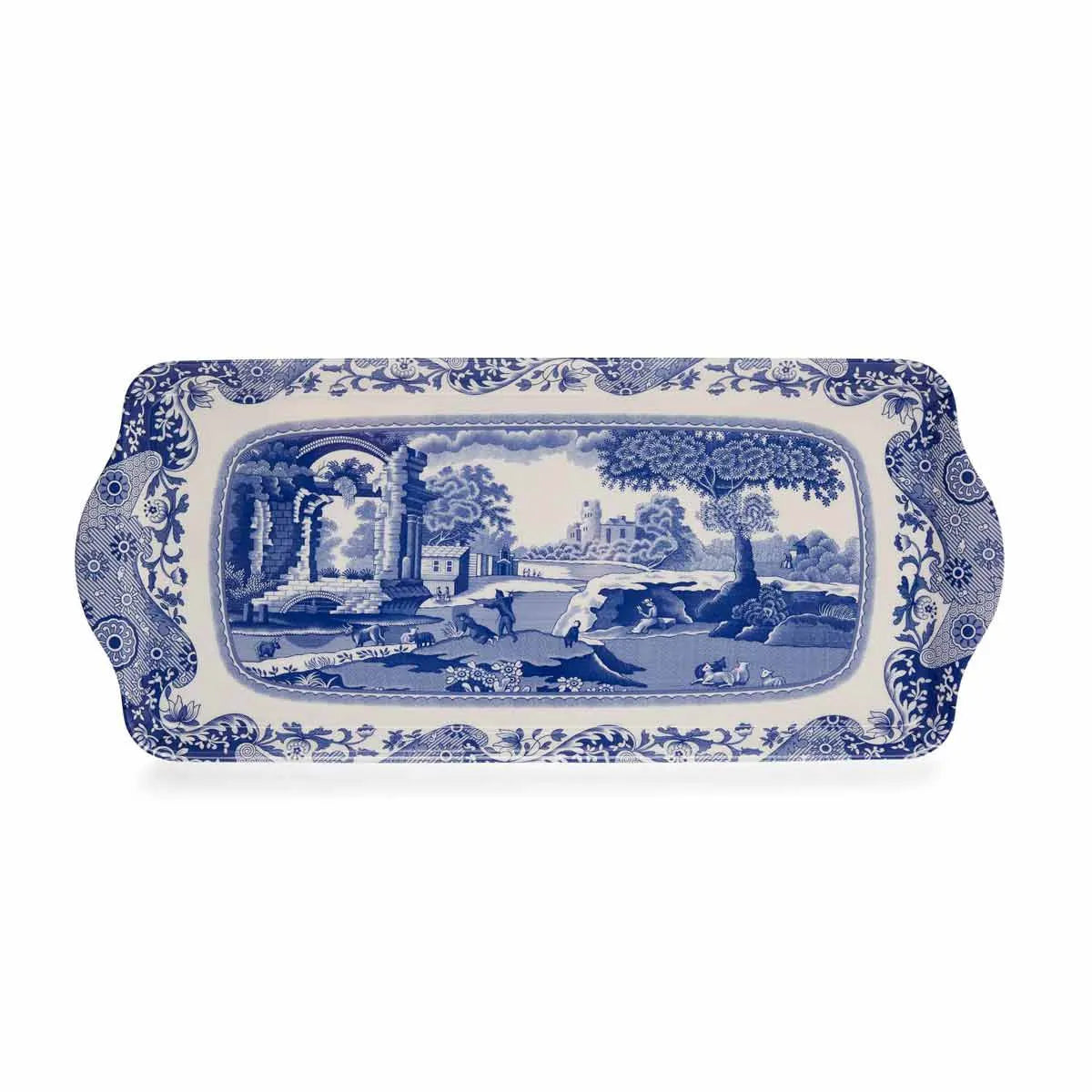 Sandwich Tray Blue & White Italian