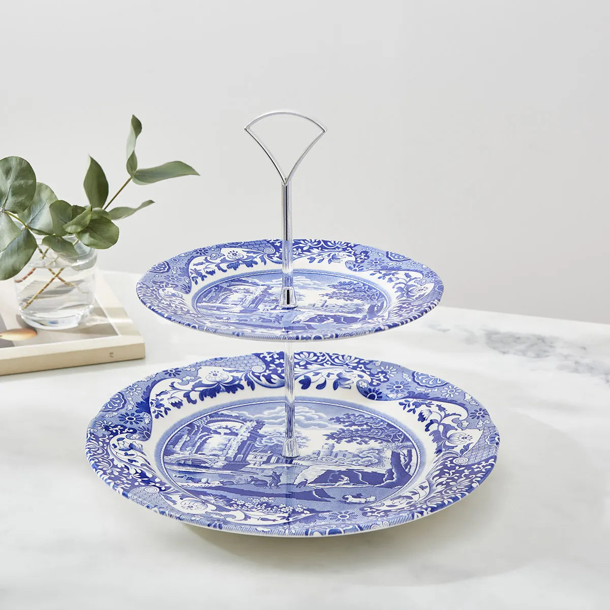Blue & White Italian Cake Stand