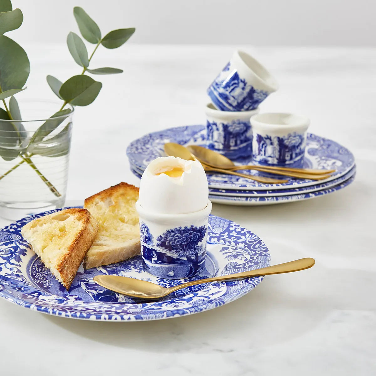 Blue & White Italian Egg Cup