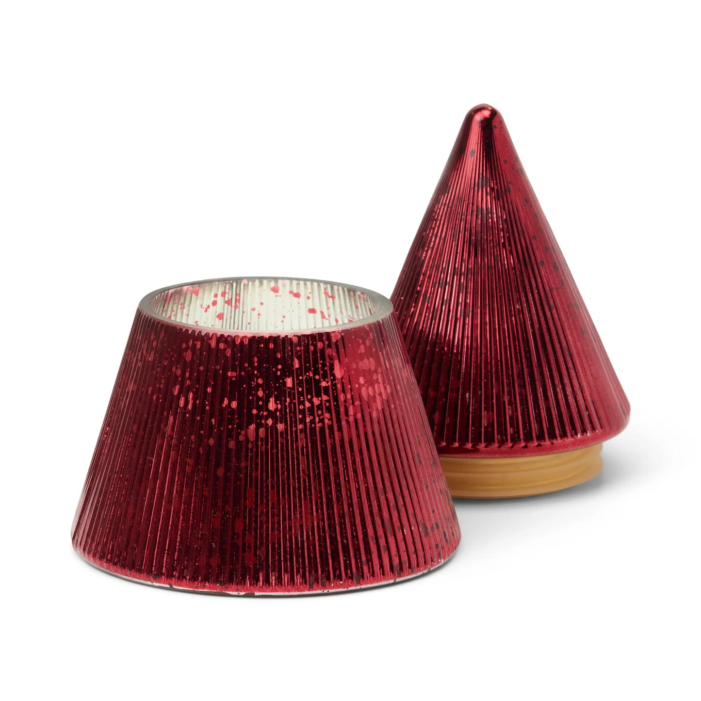 Paddywax Christmas Red Stacked Candle