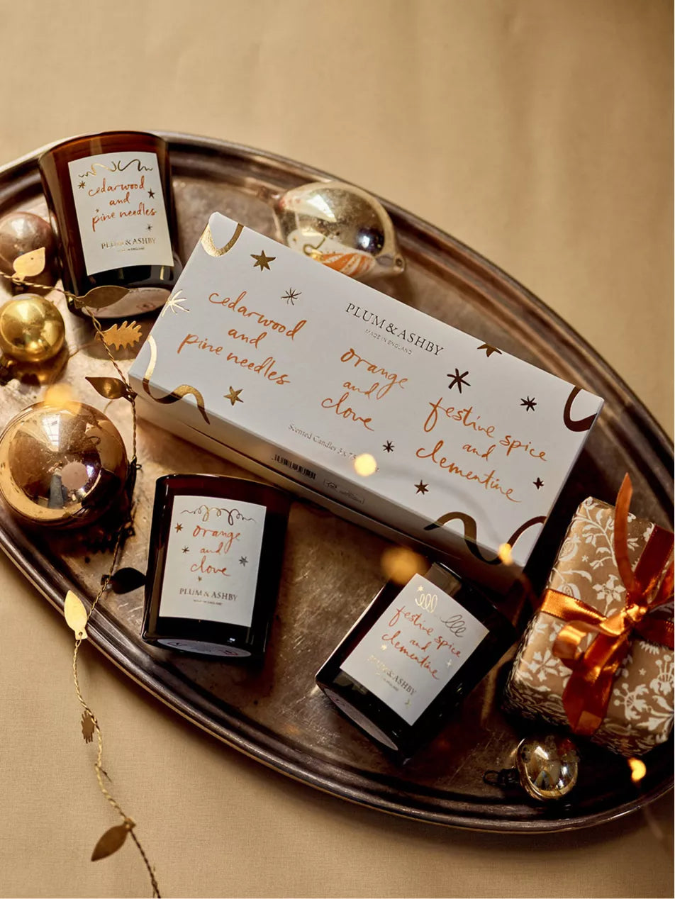 Plum & Ashby Christmas Festive Spice Candle Set