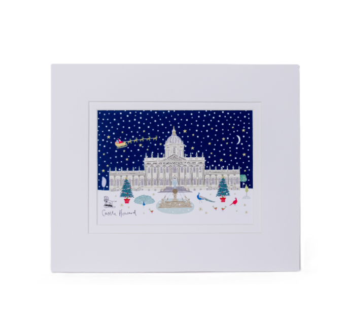Jess Hogarth X Castle Howard Christmas Mounted Print