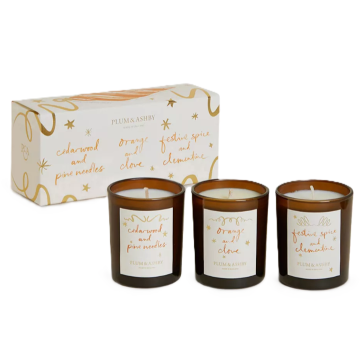 Plum & Ashby Christmas Festive Spice Candle Set