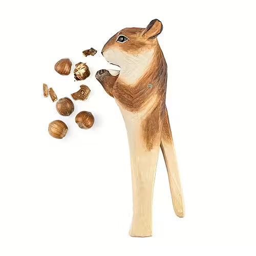 Hand Carved Squirrel Nutcracker
