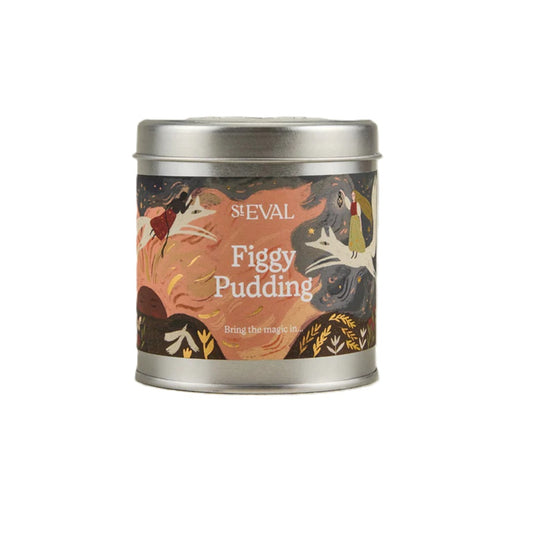 St Eval Figgy Pudding Tin Candle