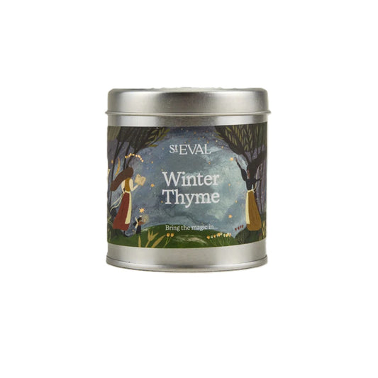 St Eval Winter Thyme Tin Candle Tin