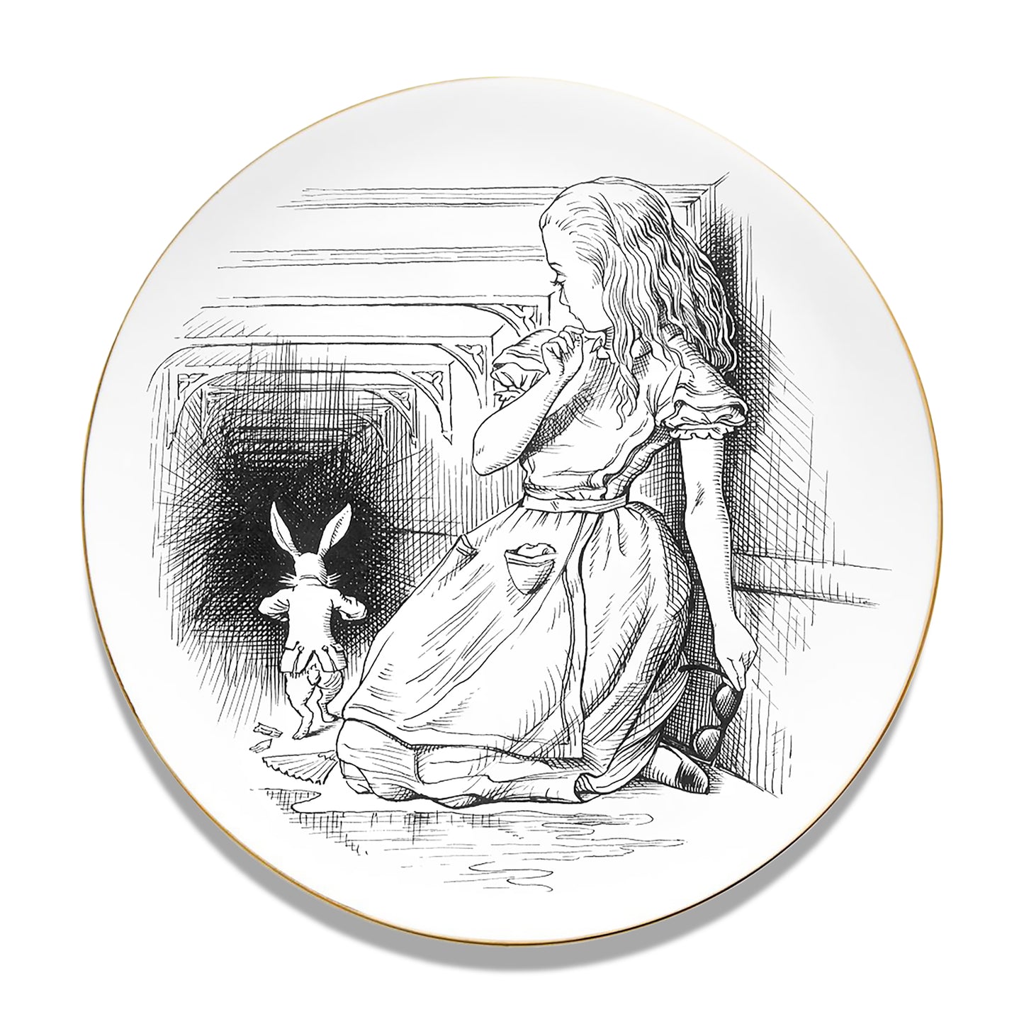 Follow the Rabbit Alice in Wonderland Plate