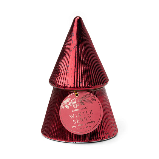 Paddywax Christmas Red Stacked Candle