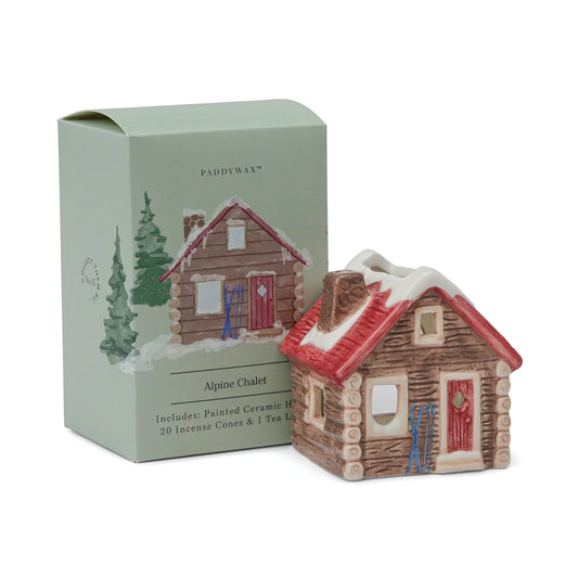 Paddywax Alpine Chalet Incense & Tealight Holder