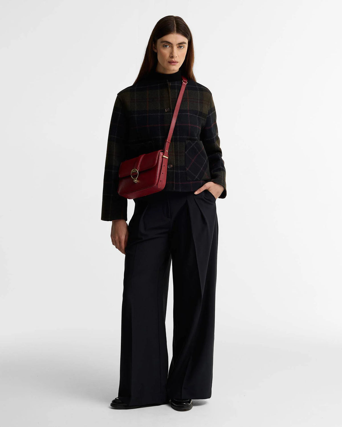 Barbour Rosa Leather Crossbody Bag