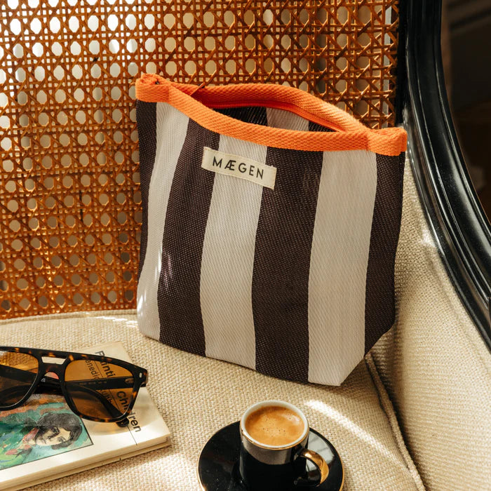Maegen Pouch Orange & Brown