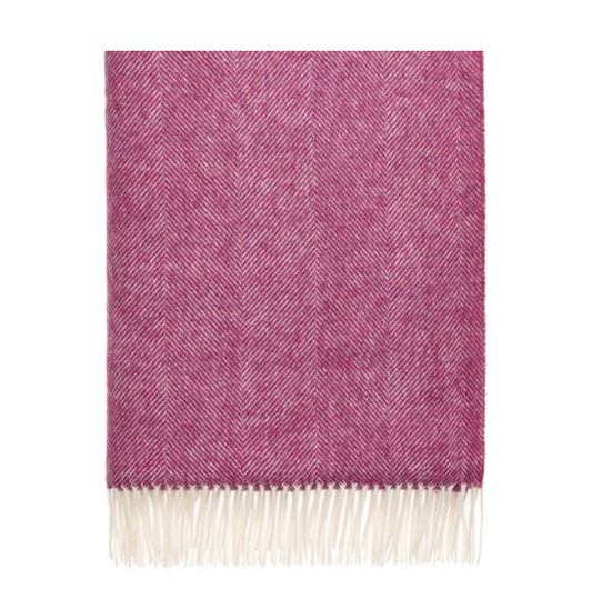 Herringbone Berry Throw