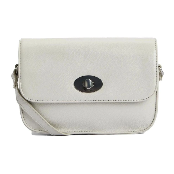 Barbour Isla Leather  Crossbody Bag Light Sand