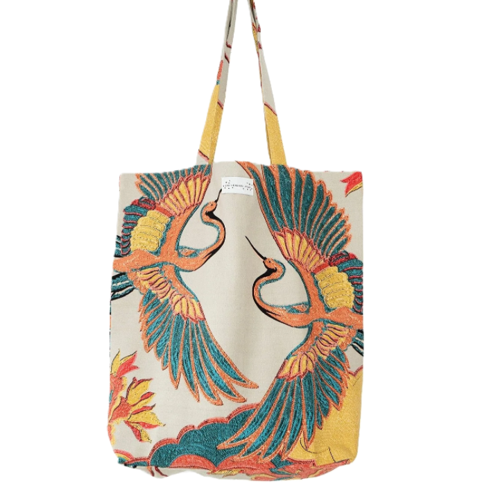 One Hundred Stars Crane Stone Canvass Bag