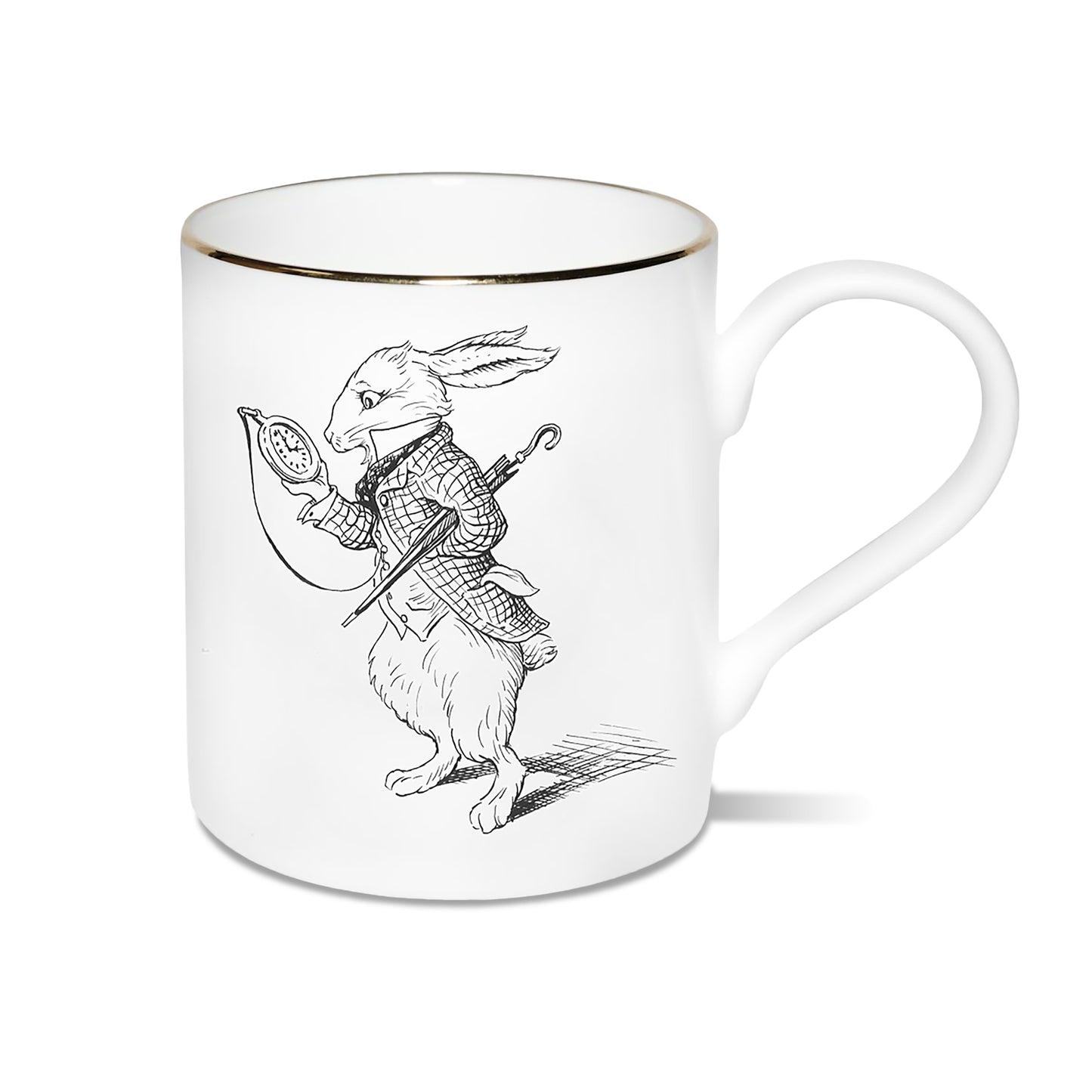 White Rabbit & Pocket Watch Mug