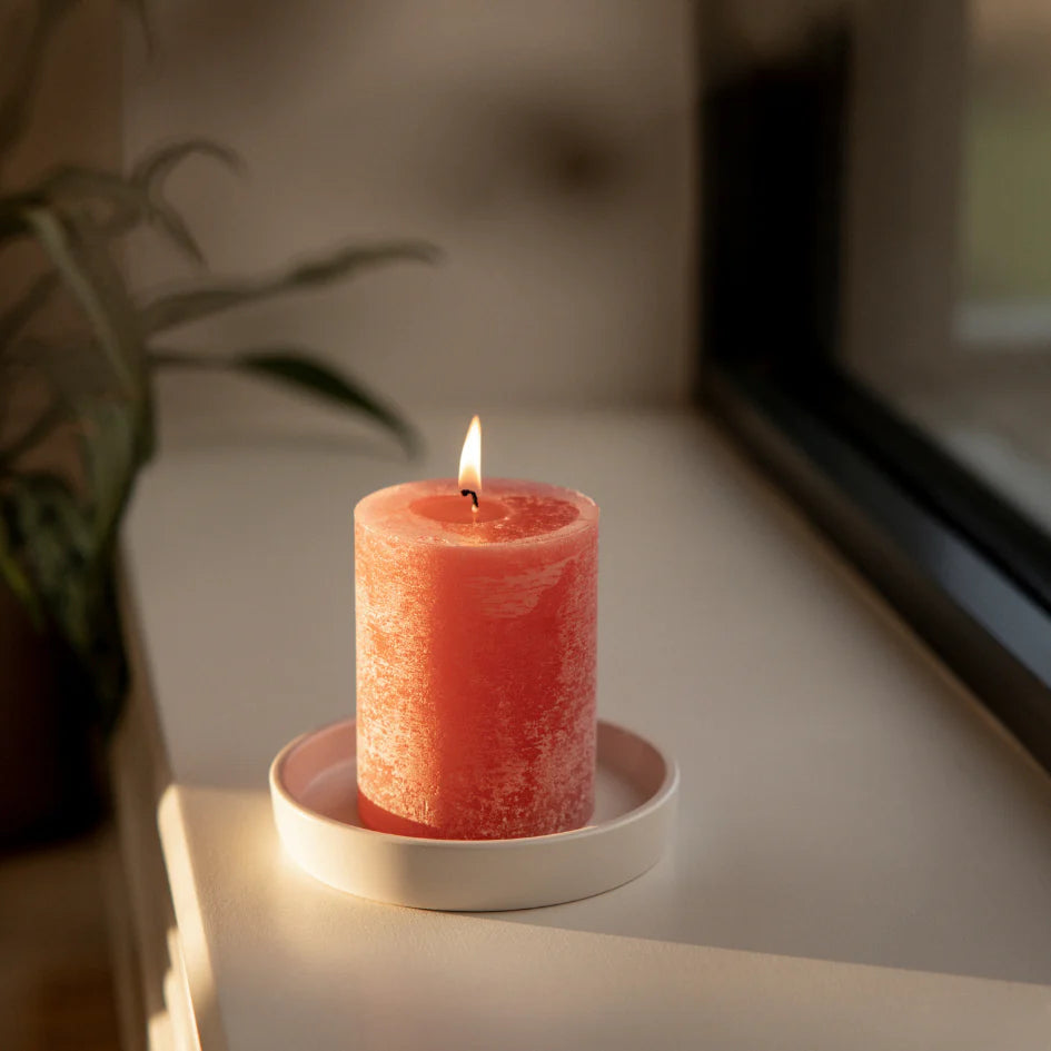St Eval Pillar Wild Rhubarb & Pineapple Candle
