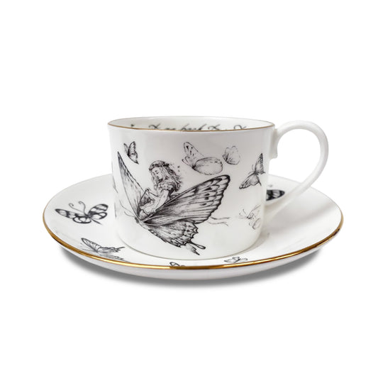 Alice Butterflies Tea Cup & Saucer