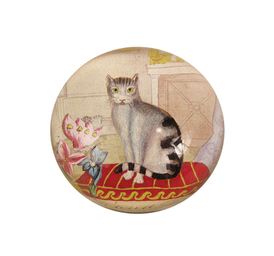 John Derian Cat Dome Paperweight