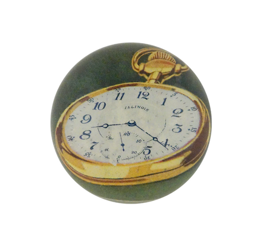 John Derian Pocket Watch Dome Paperweight