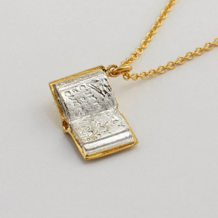 Open Book Necklace