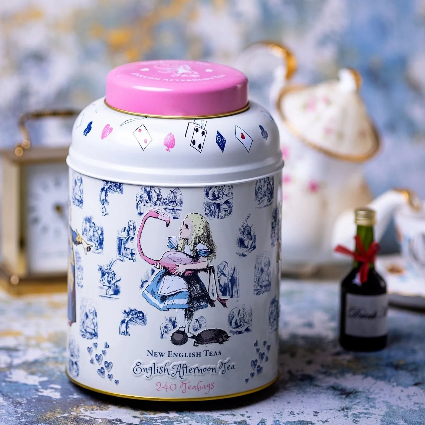 Vintage Alice in Wonderland Tea Caddy