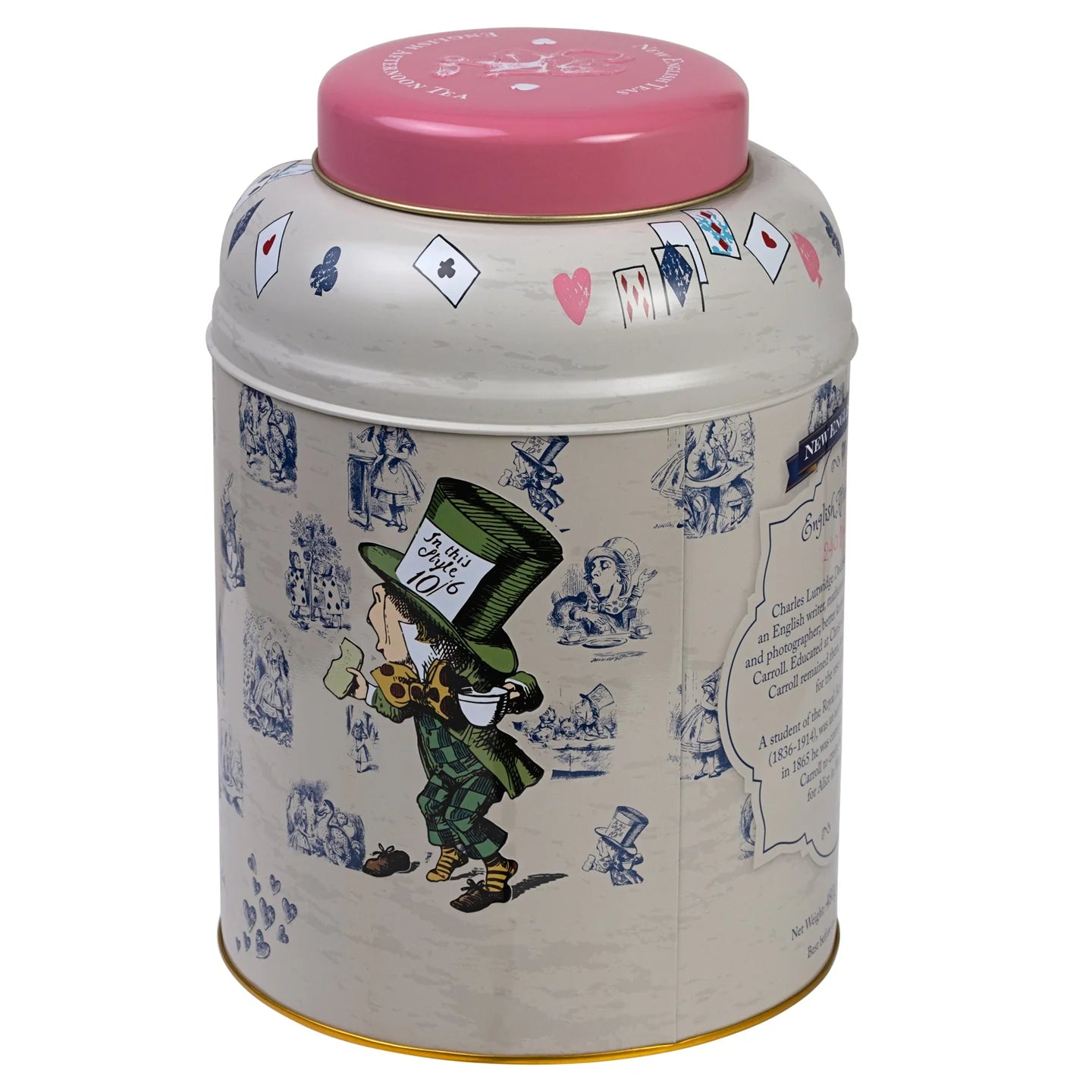 Vintage Alice in Wonderland Tea Caddy